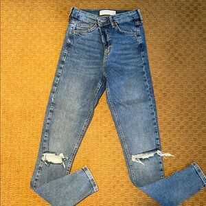 Topshop Jamie  Ripped Skinny Jeans